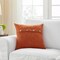 Set of 2 Fall Pillow Covers 18 x 18 Burnt Orange Pillow Covers with Coconut Buttons Fall Decorations for Home